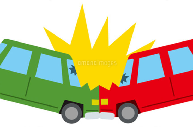 交通事故のイラスト