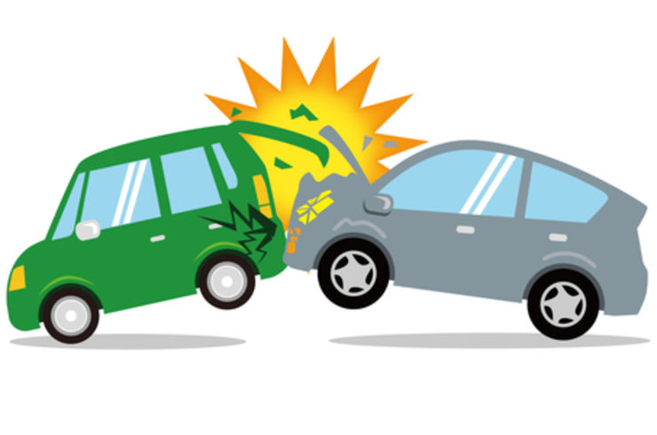 交通事故のイラスト